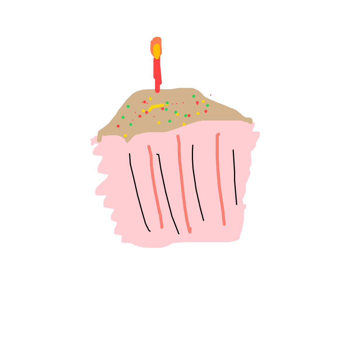 Cupcake drawing by dan