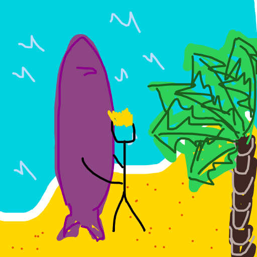 Surfboard drawing by oxox