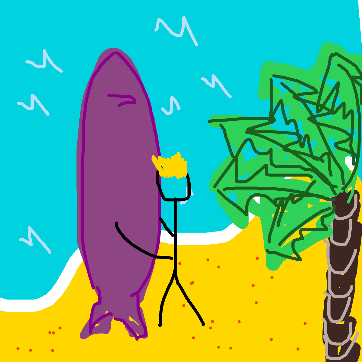 Surfboard drawing by oxox