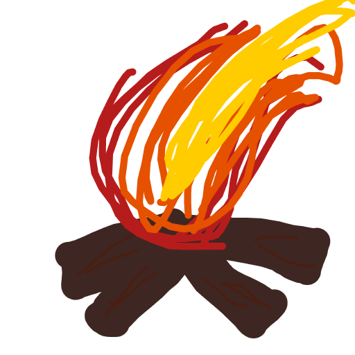 Campfire drawing by Bri3