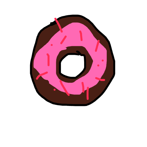Donut drawing by cyan-beta-earth