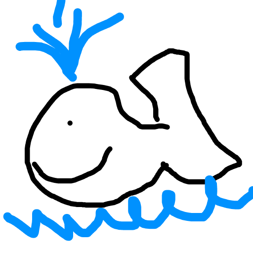 Whale drawing by pikapikachuu