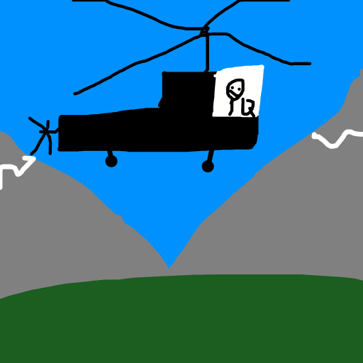 Helicopter drawing by draw-yo-mama