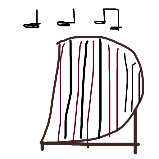 Harp drawing by tirza
