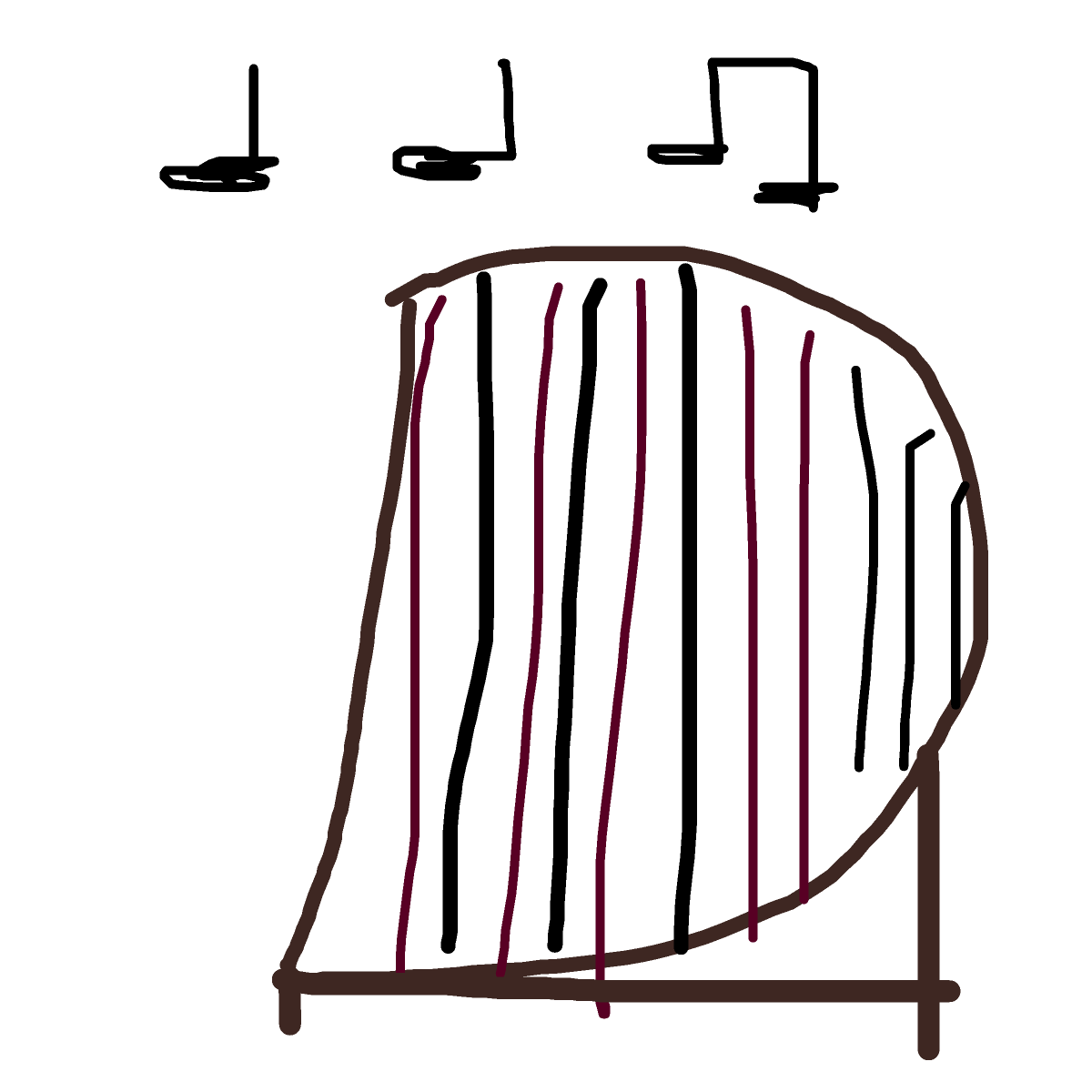Harp drawing by tirza