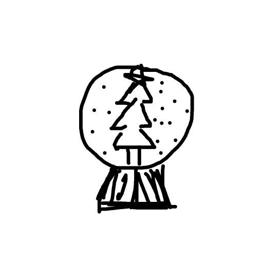 Snow Globe drawing by ria-ria-ria