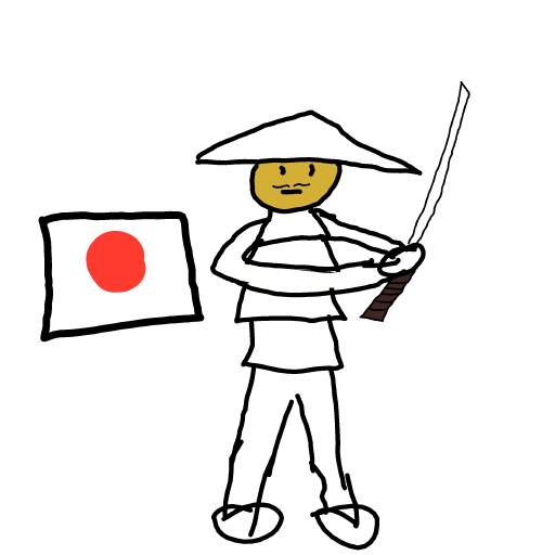 Samurai drawing by Nuss