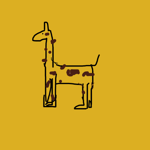 Giraffe drawing by last-graph-force