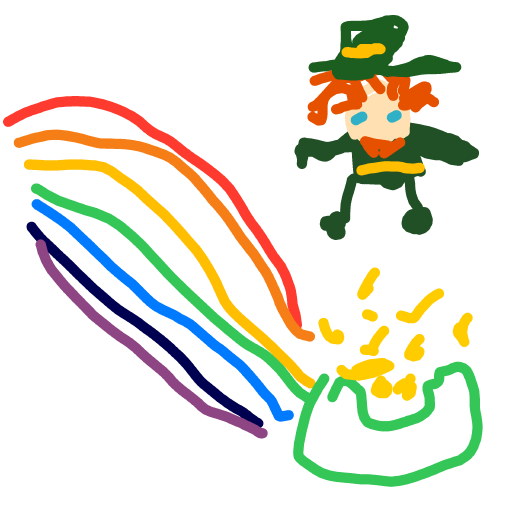 Leprechaun drawing by rare-lucky-data