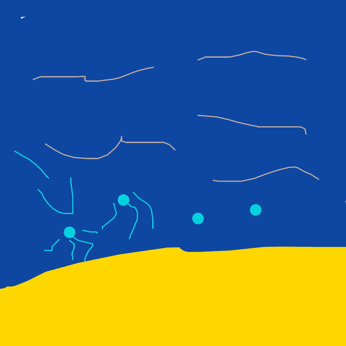 Jellyfish drawing by hades