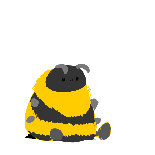 Bumblebee drawing by gummy squirm