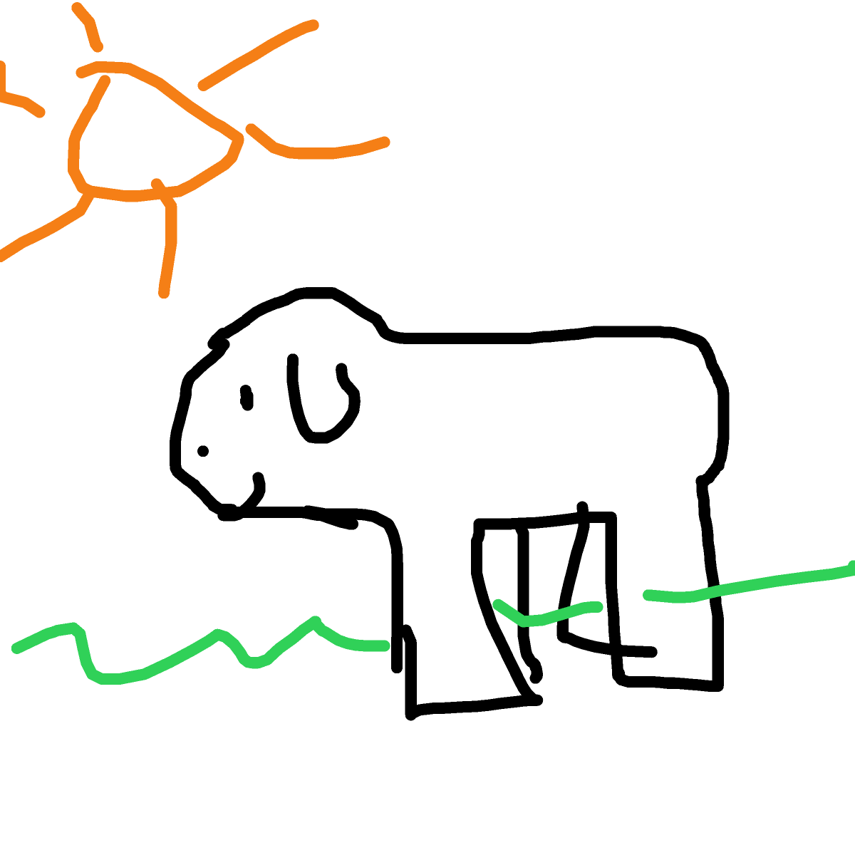 Lamb drawing by val