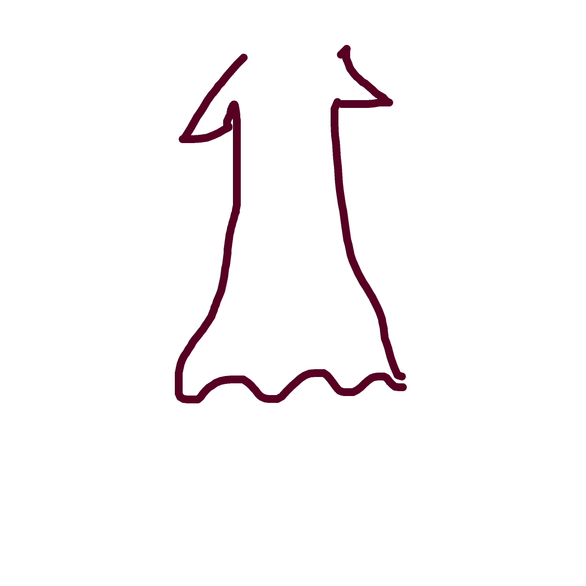 Dress drawing by bia