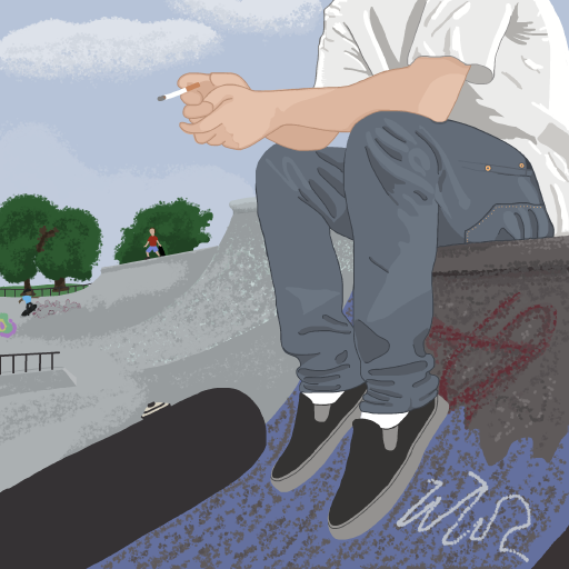 Skate Park drawing by firecracker