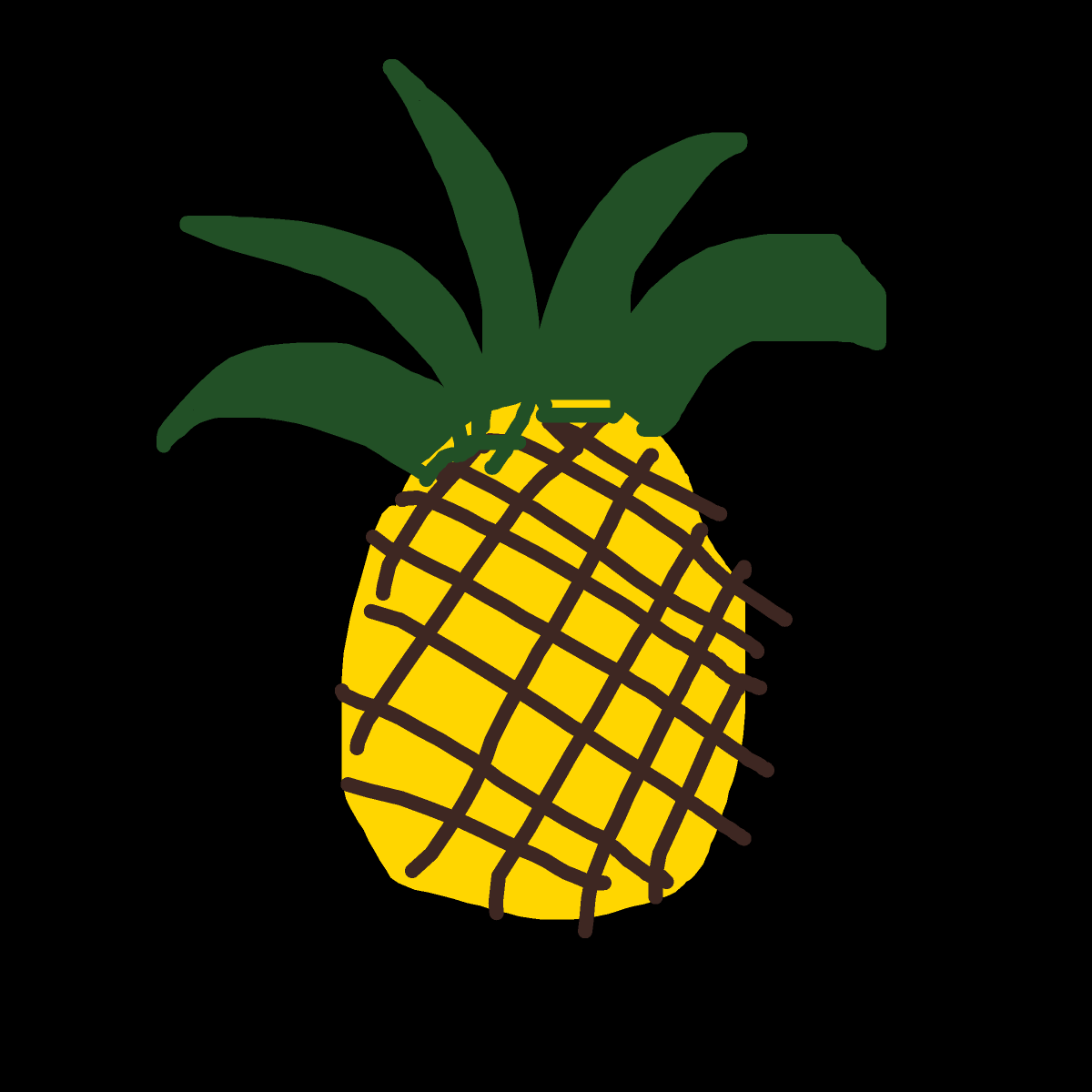 Pineapple drawing by real-steel-code