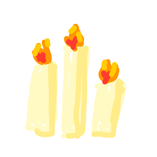 Candles drawing by kckitty