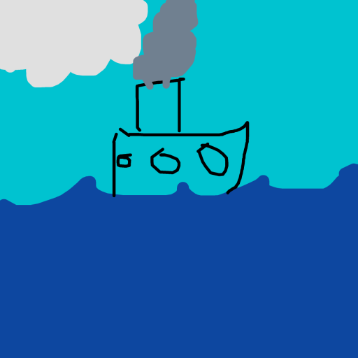 Sailboat drawing by drewbenruben