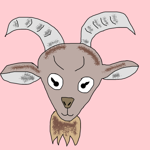Goat drawing by krissywissy