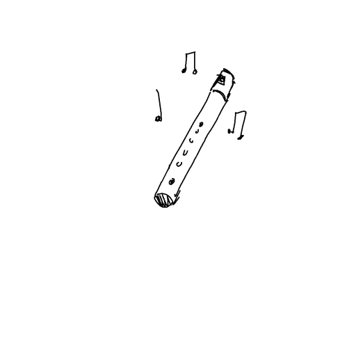 Flute drawing by plus-gamma-rebel