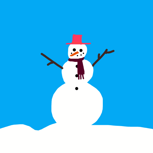 Snowman drawing by spleenonlean