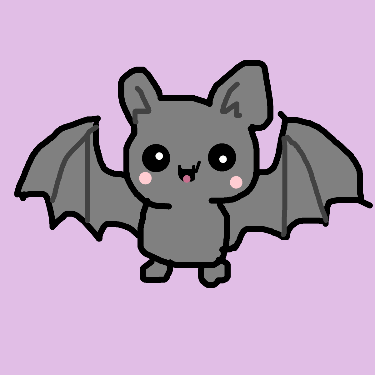 Bat drawing by kikiluvs