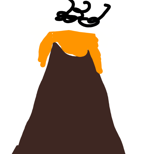 Volcano drawing by WonorCisdom