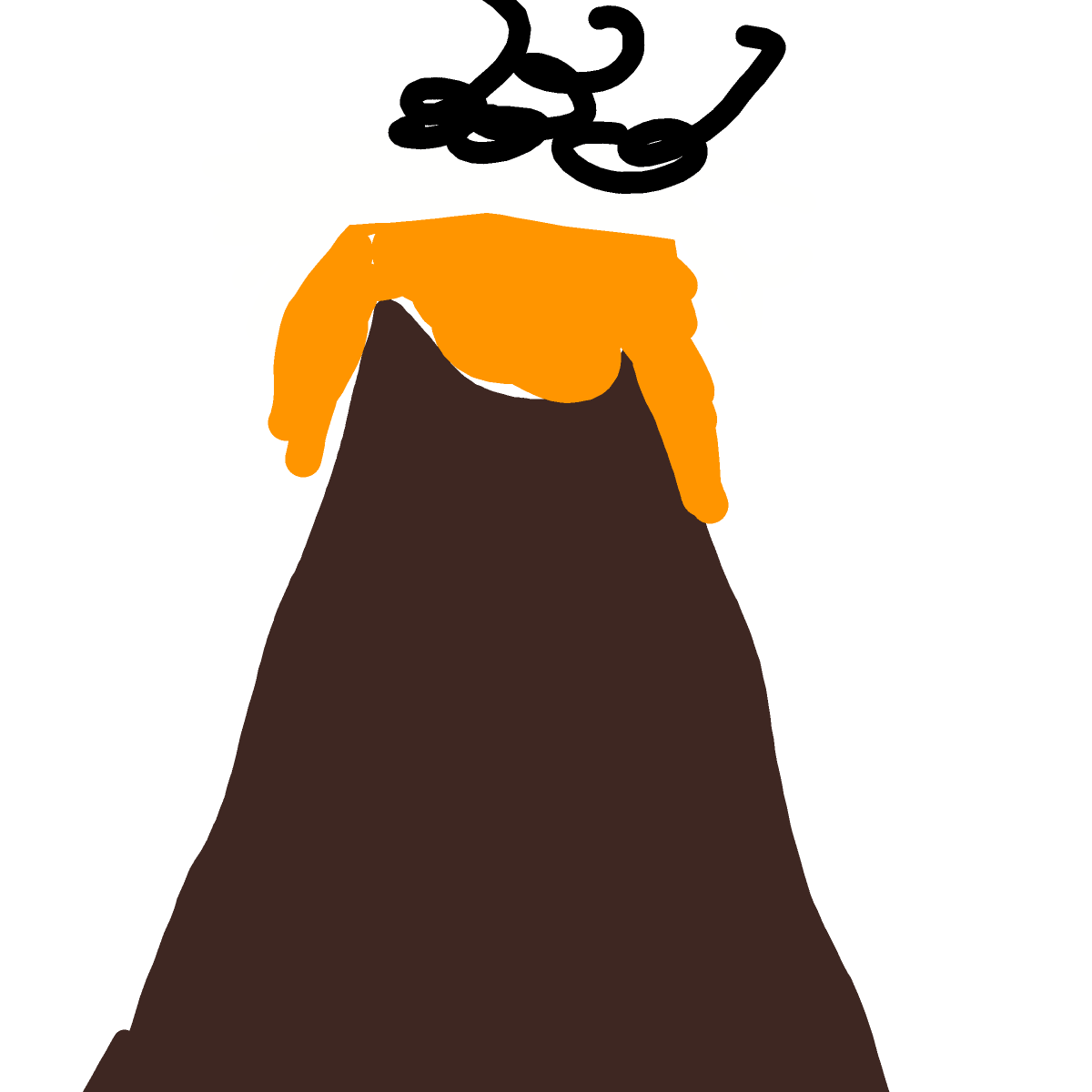 Volcano drawing by WonorCisdom