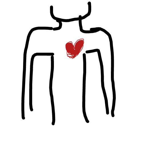 Heart drawing by jukgaa