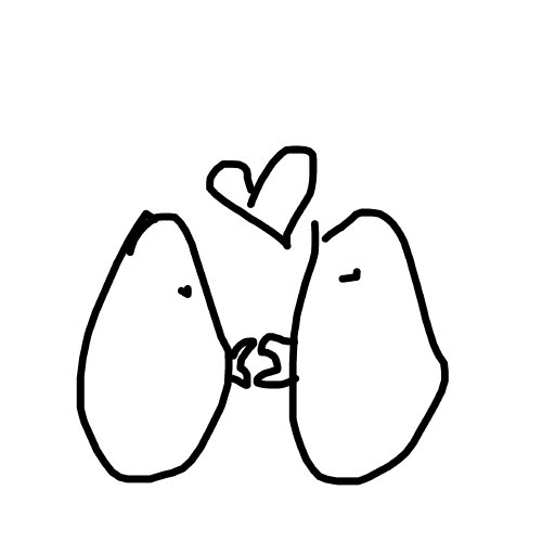 Kiss drawing by isi