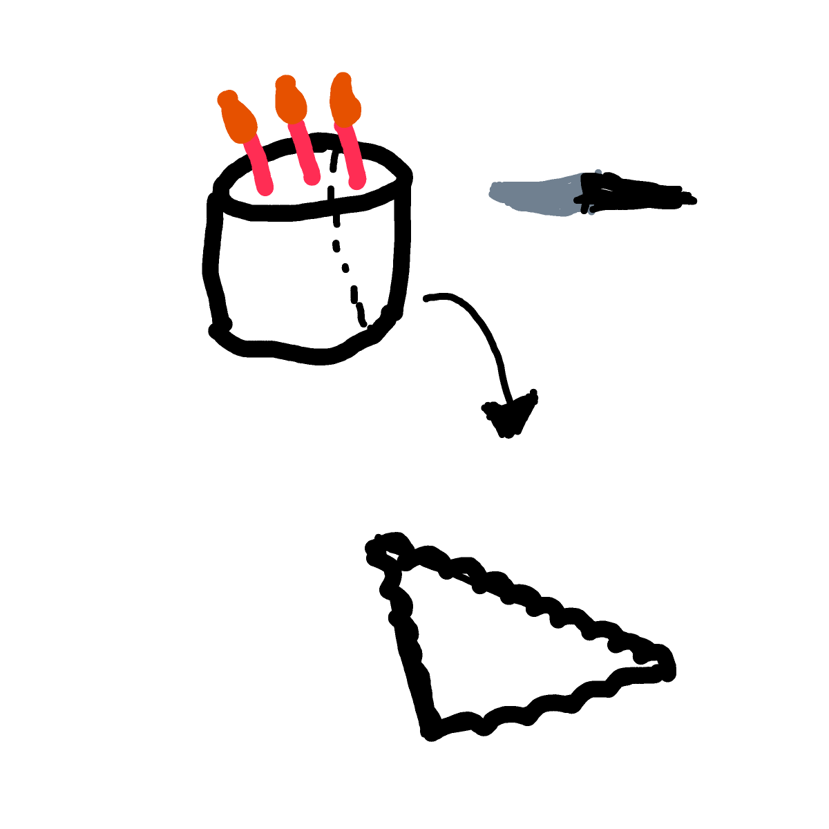 Cake Slice drawing by fresh-paint-king