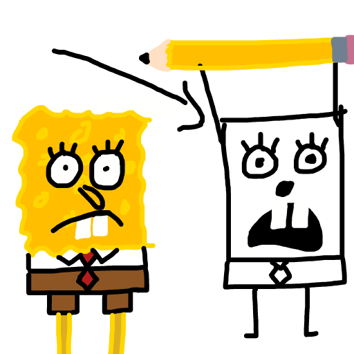 DoodleBob drawing by gold-lucky-pro