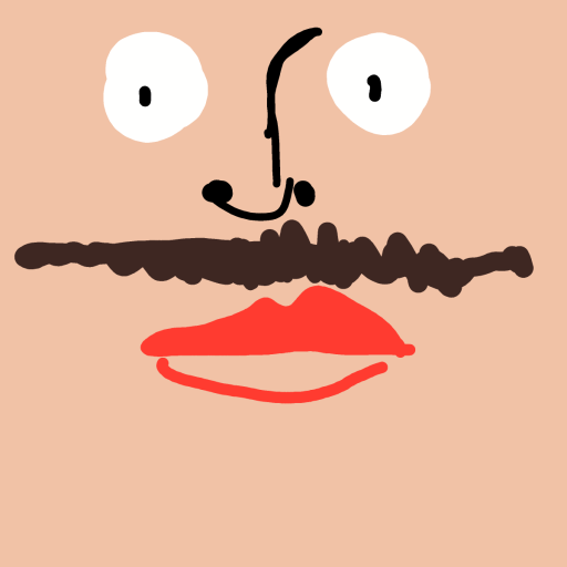 Mustache drawing by zinc-solo-artist