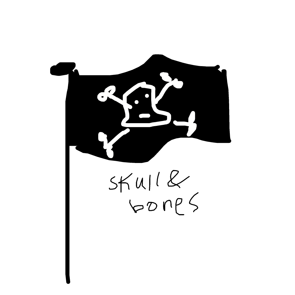 Pirate Flag drawing by tittychakras