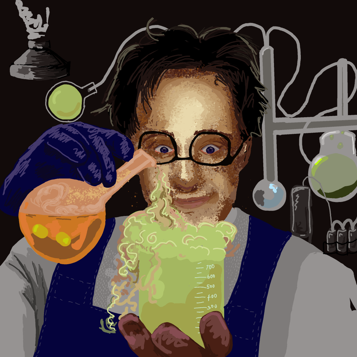 Mad Scientist drawing by Soybean