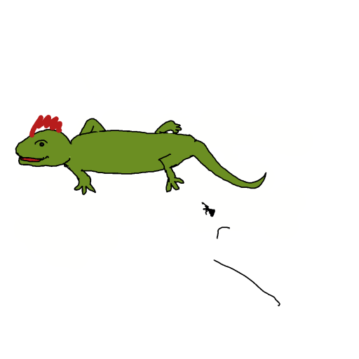 Lizard drawing by SodaNight