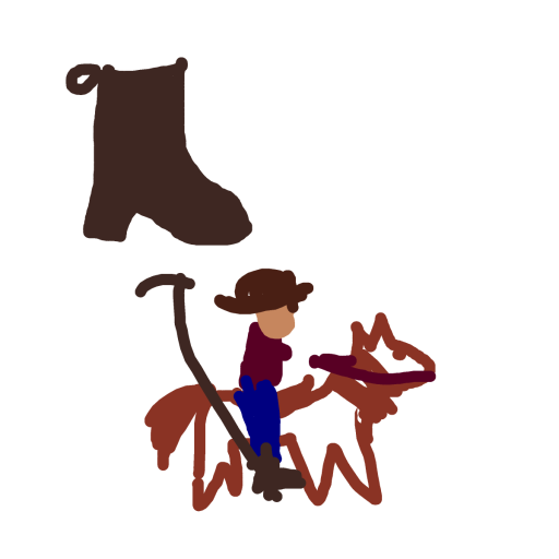 Cowboy Boots drawing by clay-mega-force