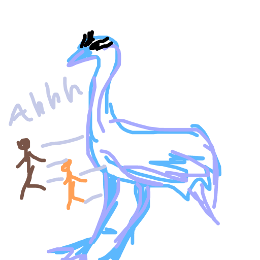 Ostrich drawing by crisp-steel-quest