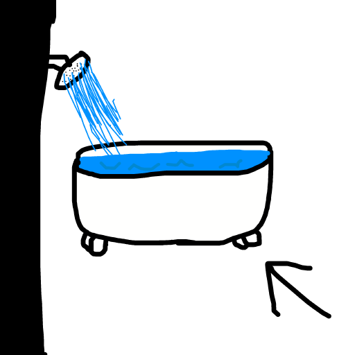 Bathtub drawing by gold-lucky-pro
