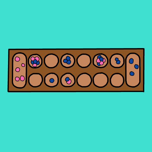 Mancala drawing by monthra