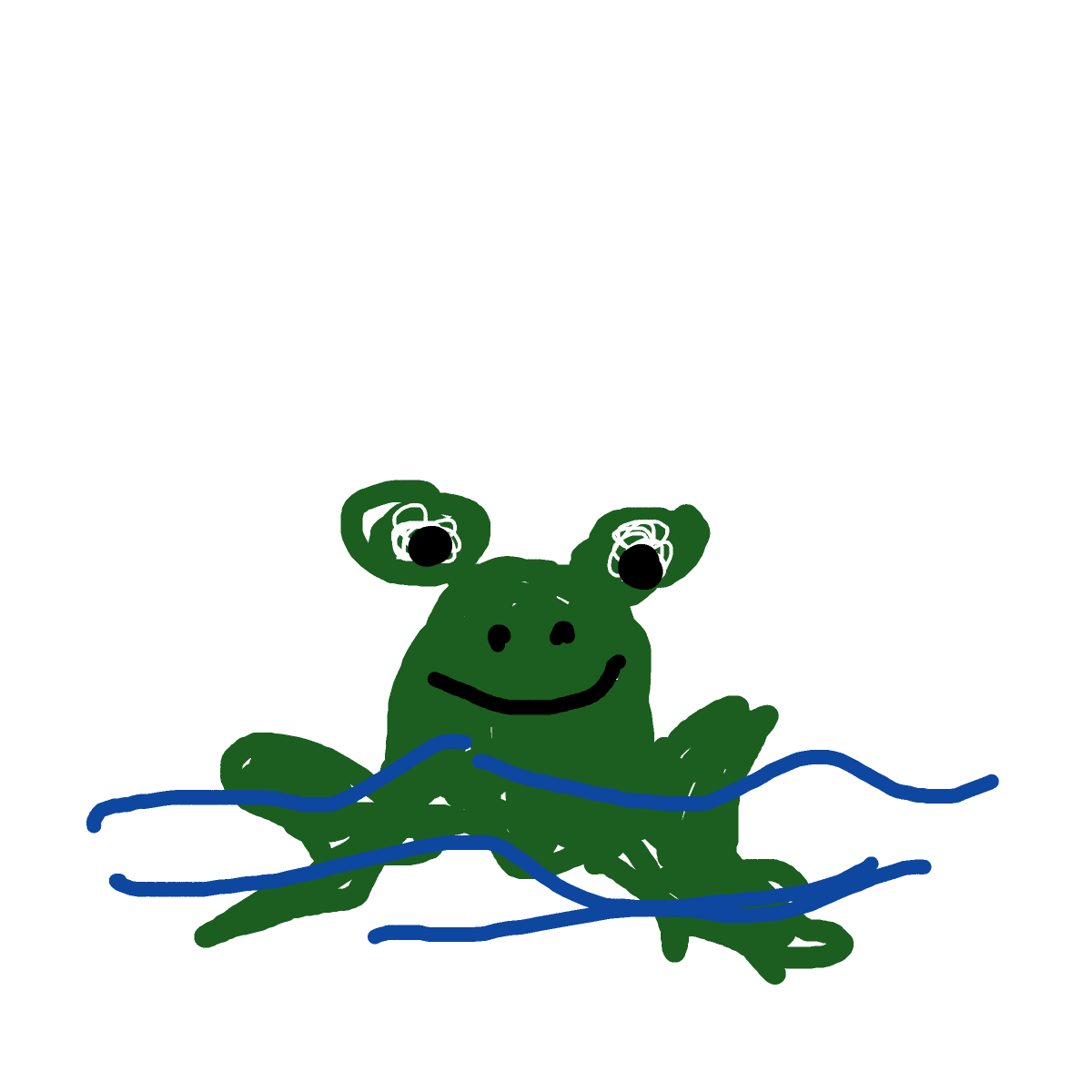 Frog drawing by aqua-clear-camp