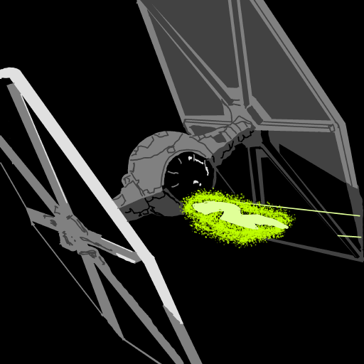 TIE Fighter drawing by Guardianoflives