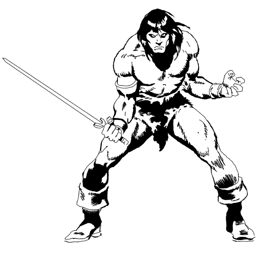 Barbarian drawing by Guardianoflives
