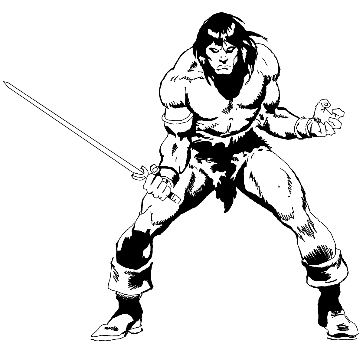 Barbarian drawing by Guardianoflives