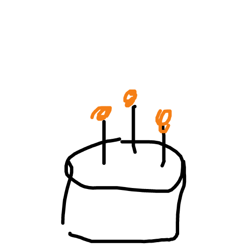 Birthday drawing by bia