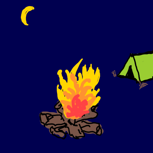Campfire drawing by moon-dark-chief