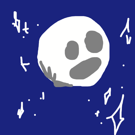 Moon drawing by thegreatbeargod