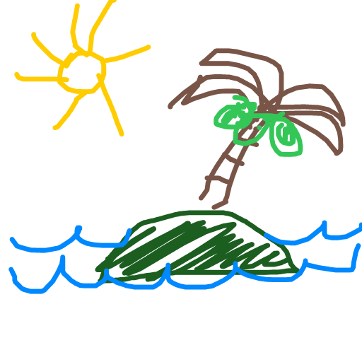 Island drawing by veeda