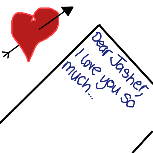 Love Letter drawing by johnny boy