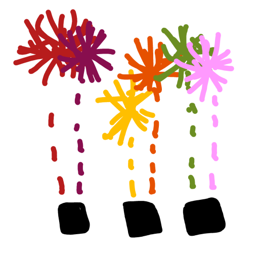 Firework drawing by iron-wise-doodler