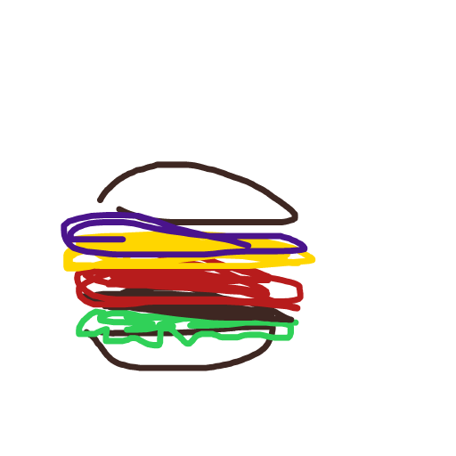 Burger drawing by fine-happy-soul